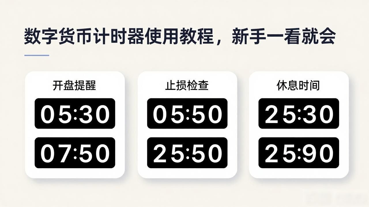 数字货币计时器使用教程，新手一看就会