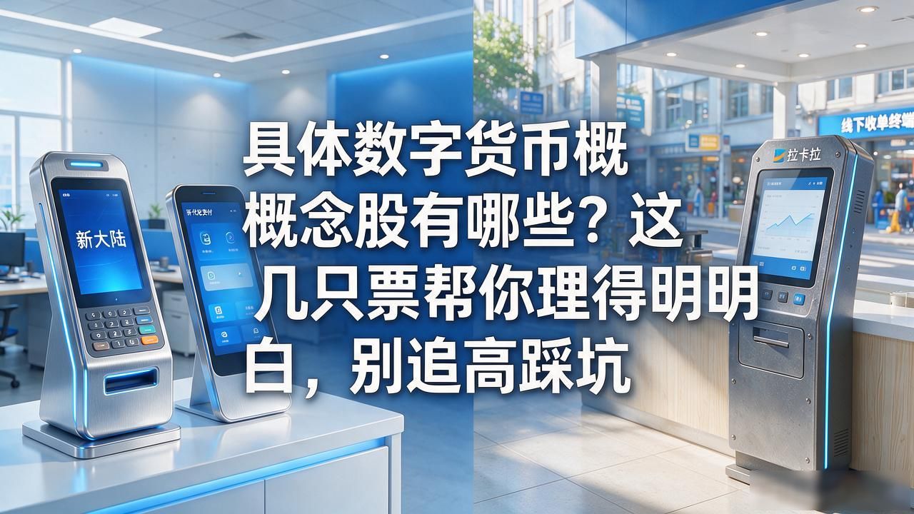 具体数字货币概念股有哪些？这几只票帮你理得明明白白，别追高踩坑