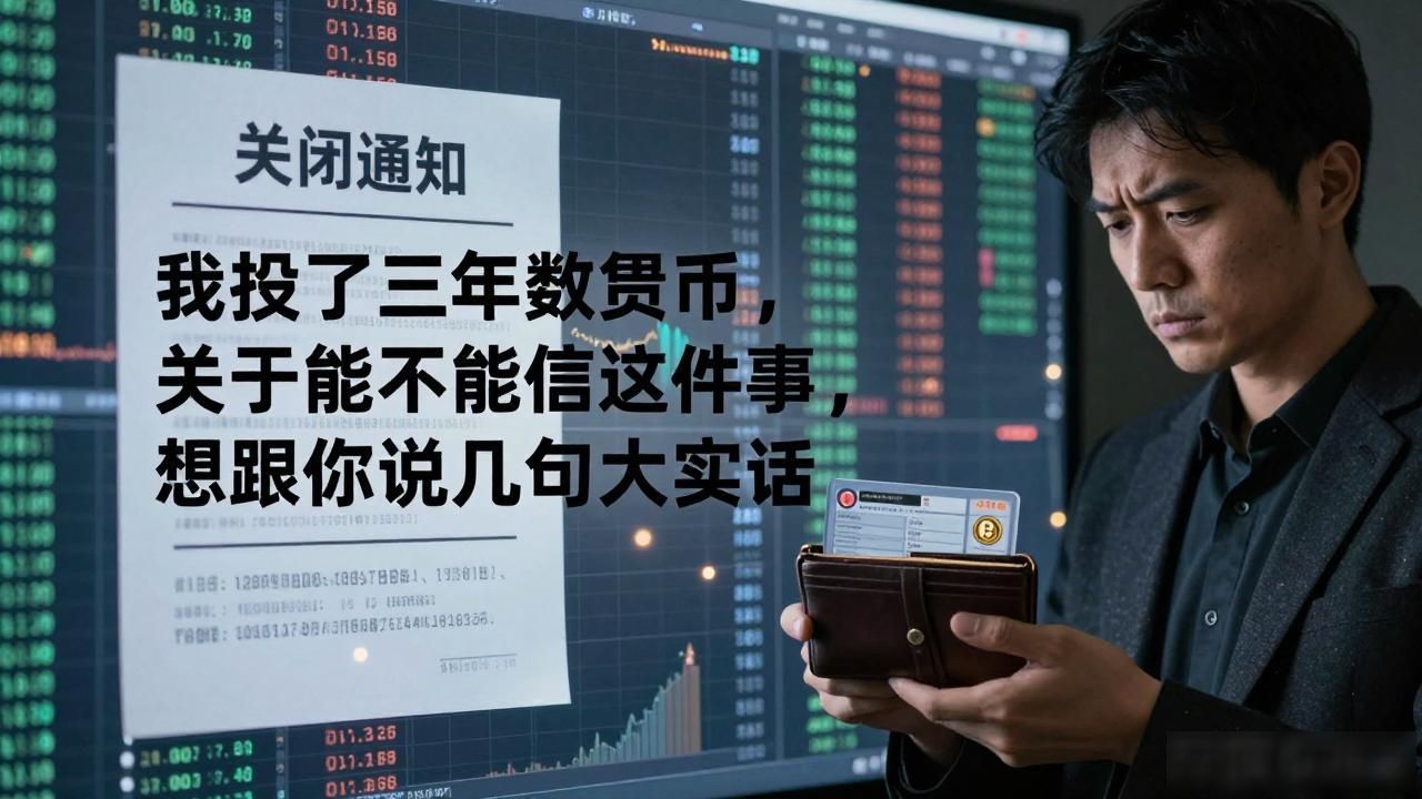 我投了三年数字货币，关于能不能信这件事，想跟你说几句大实话