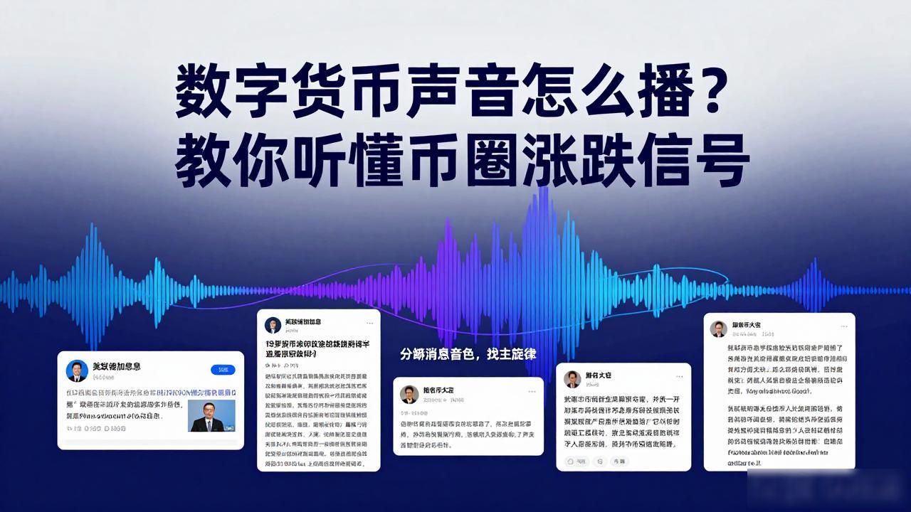 数字货币声音怎么播？教你听懂币圈涨跌信号