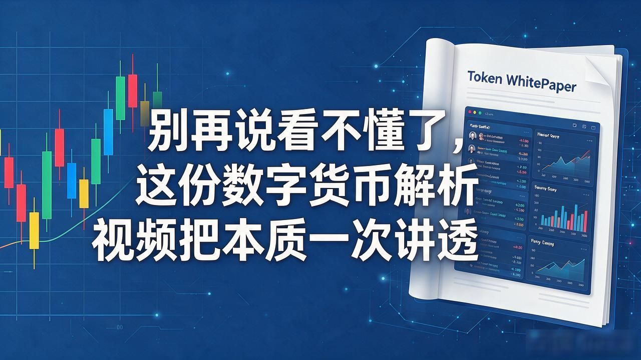 别再说看不懂了，这份数字货币解析视频把本质一次讲透