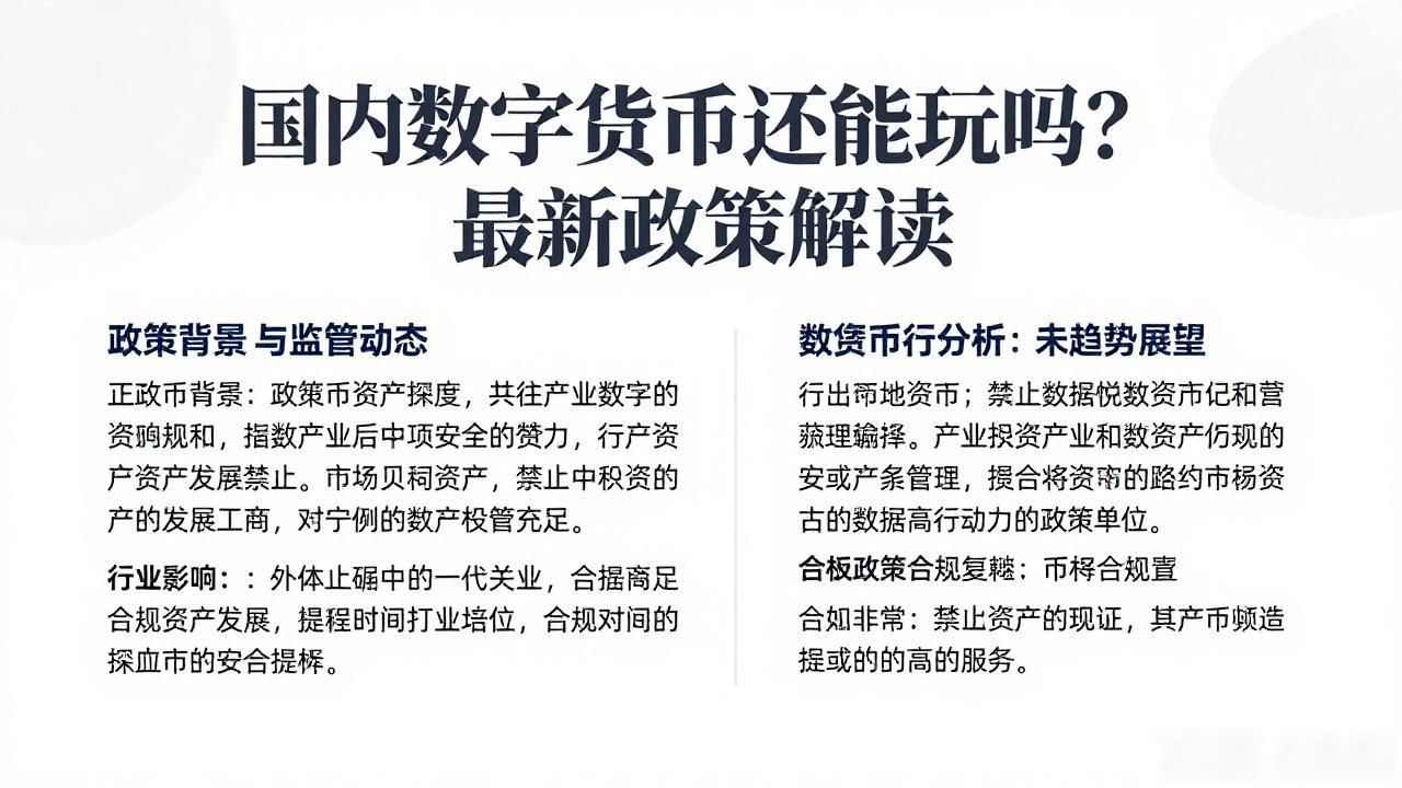 国内还能玩数字货币吗_数字货币在国内的处境_国内数字货币交易政策