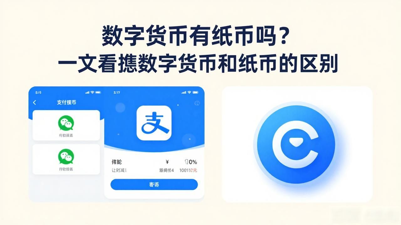 数字货币有纸币吗？一文看懂数字货币和纸币的区别