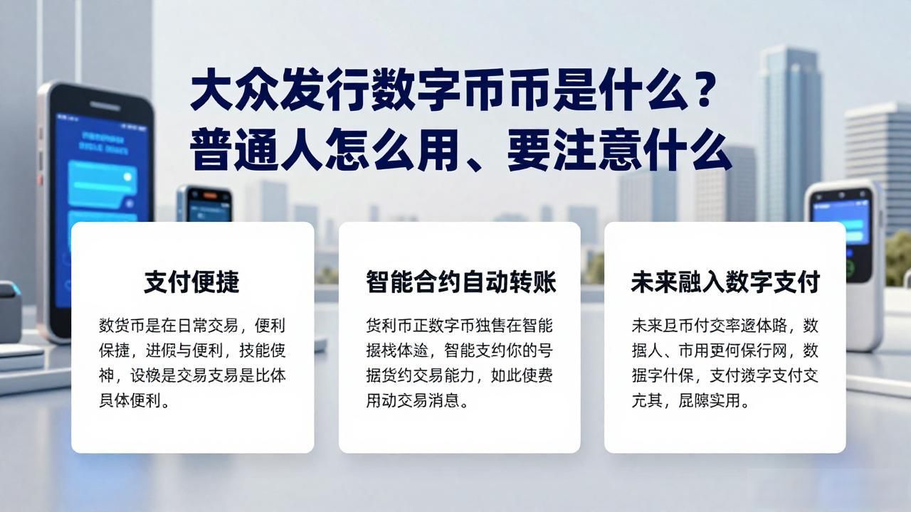大众发行数字货币是什么？普通人怎么用、要注意什么