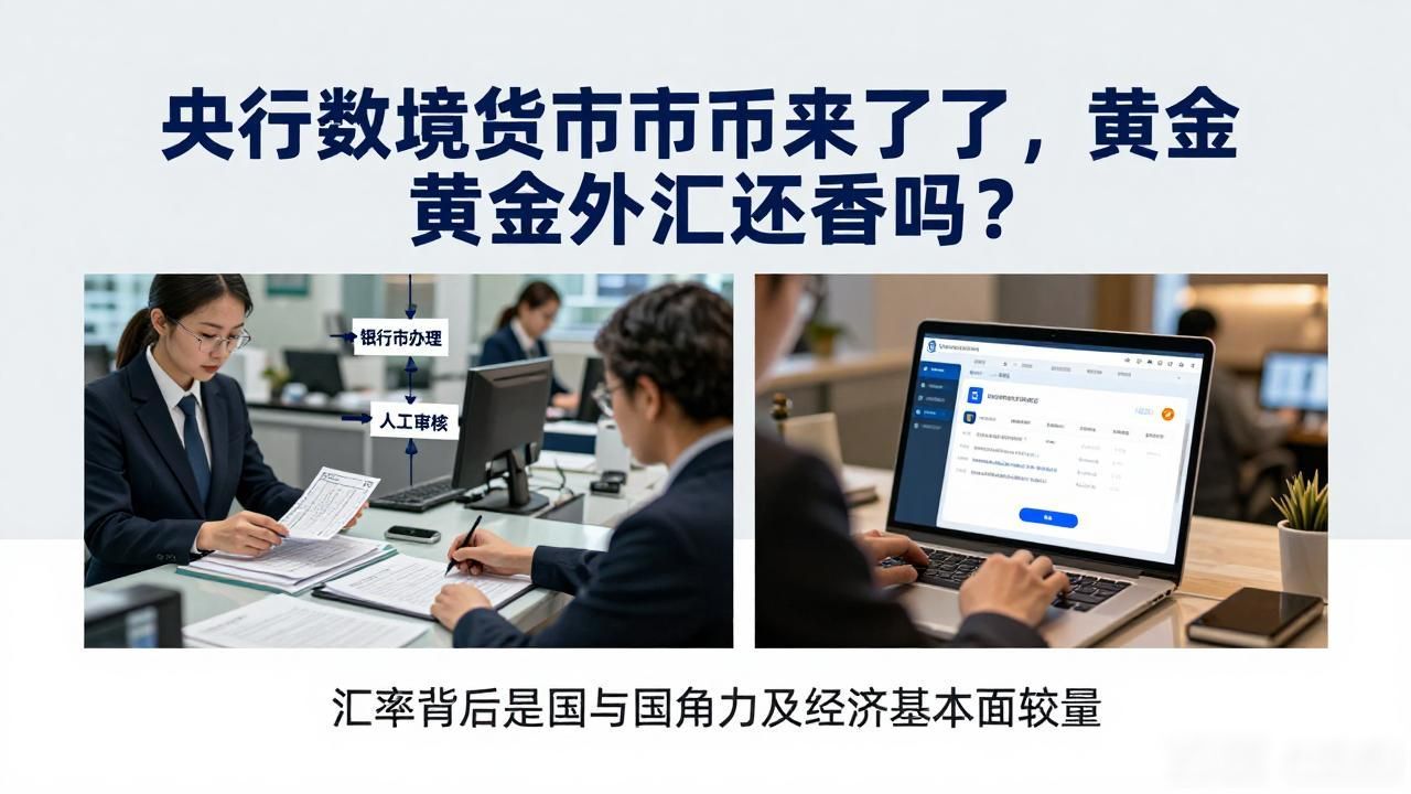 央行数字货币与黄金外汇对比_数字货币黄金外汇央行_央行数字货币对现金支付的影响