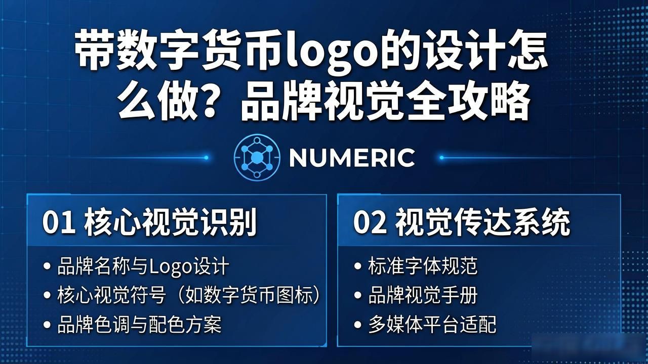 数字货币logo设计_简洁几何图形_带数字货币logo