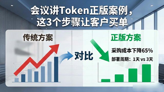 会议讲Token正版案例，这3个步骤让客户买单
