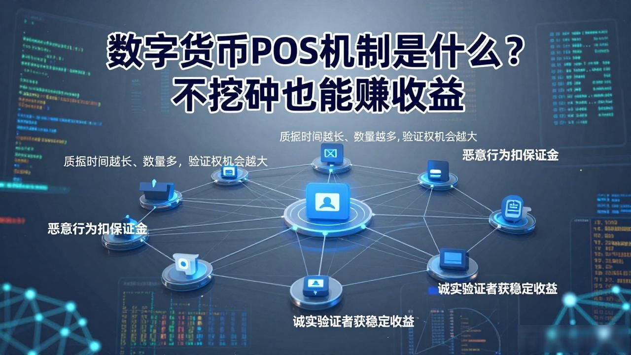数字货币POS机制是什么？不挖矿也能赚收益