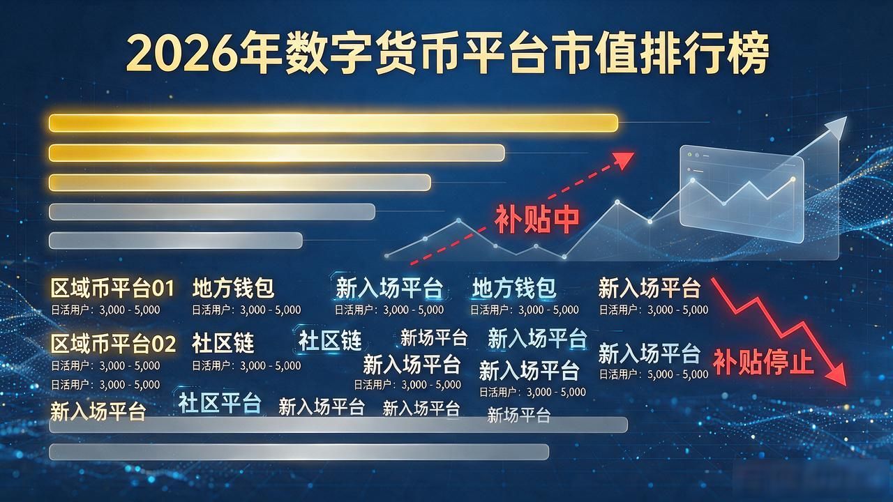 数字货币平台市值排行：2026年各平台市值差距到底有多大
