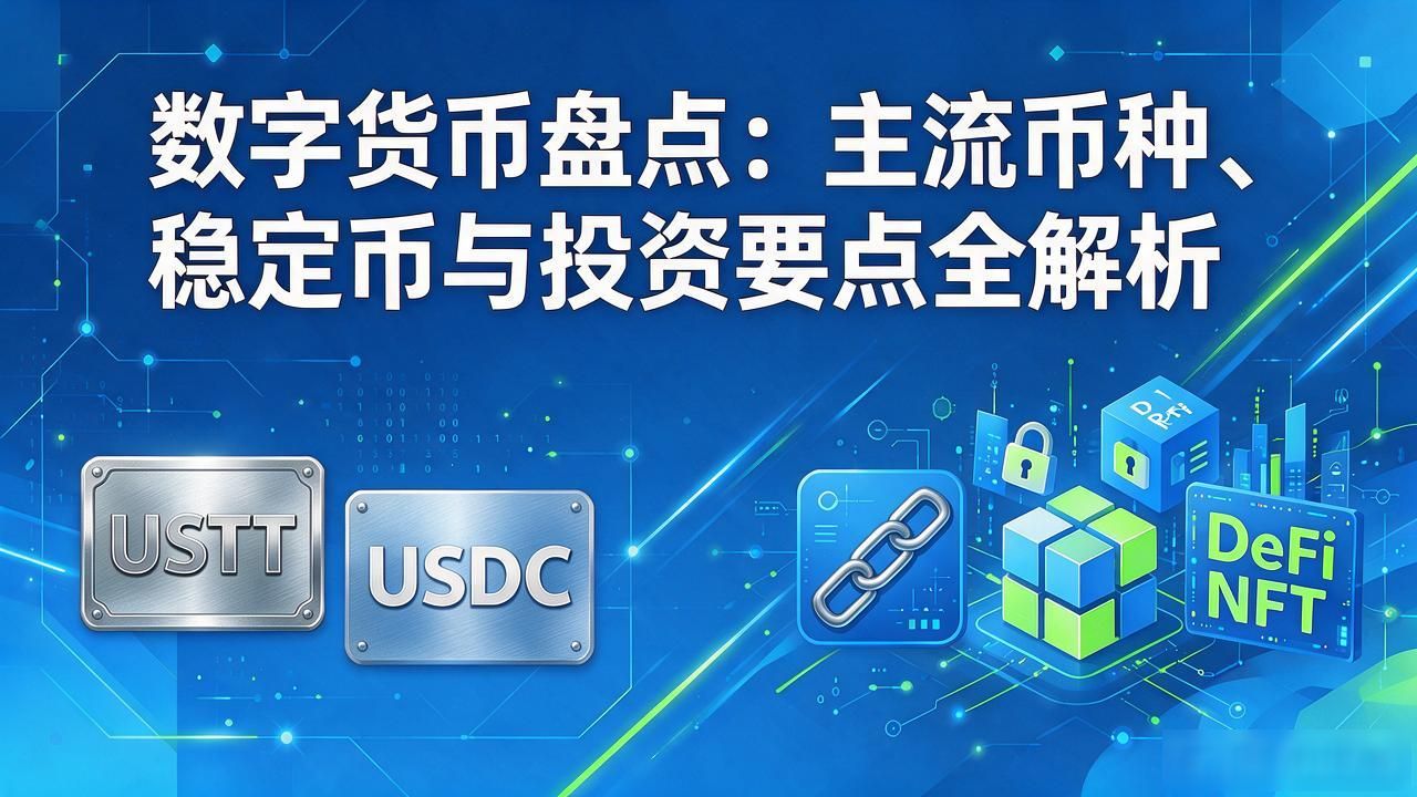 数字货币盘点：主流币种、稳定币与投资要点全解析
