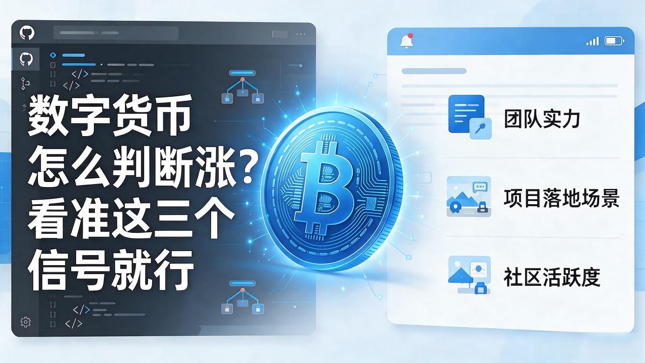 数字货币怎么判断涨？看准这三个信号就行