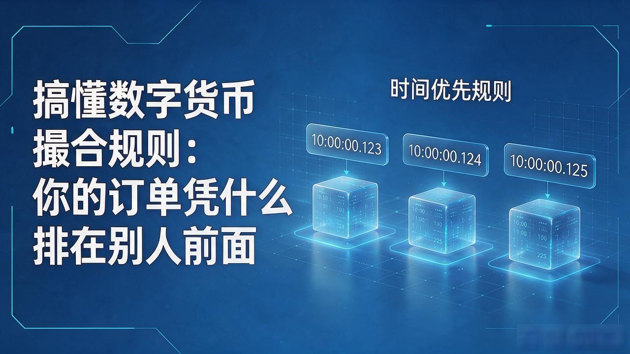 数字货币交易所撮合引擎规则_价格优先时间优先撮合逻辑_数字货币撮合规则