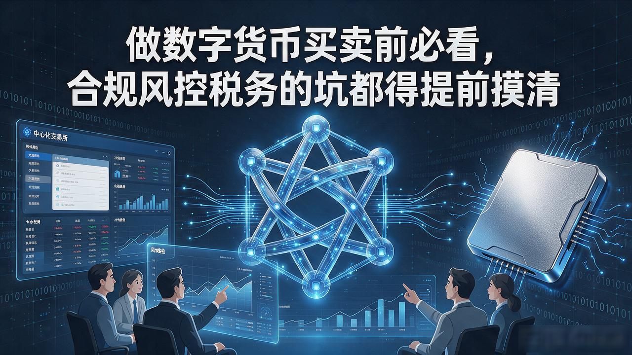 做数字货币买卖前必看，合规风控税务的坑都得提前摸清