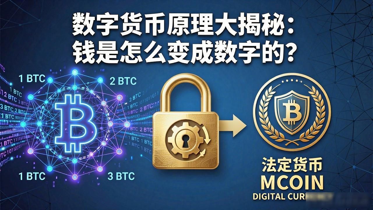 数字货币原理大揭秘：钱是怎么变成数字的？