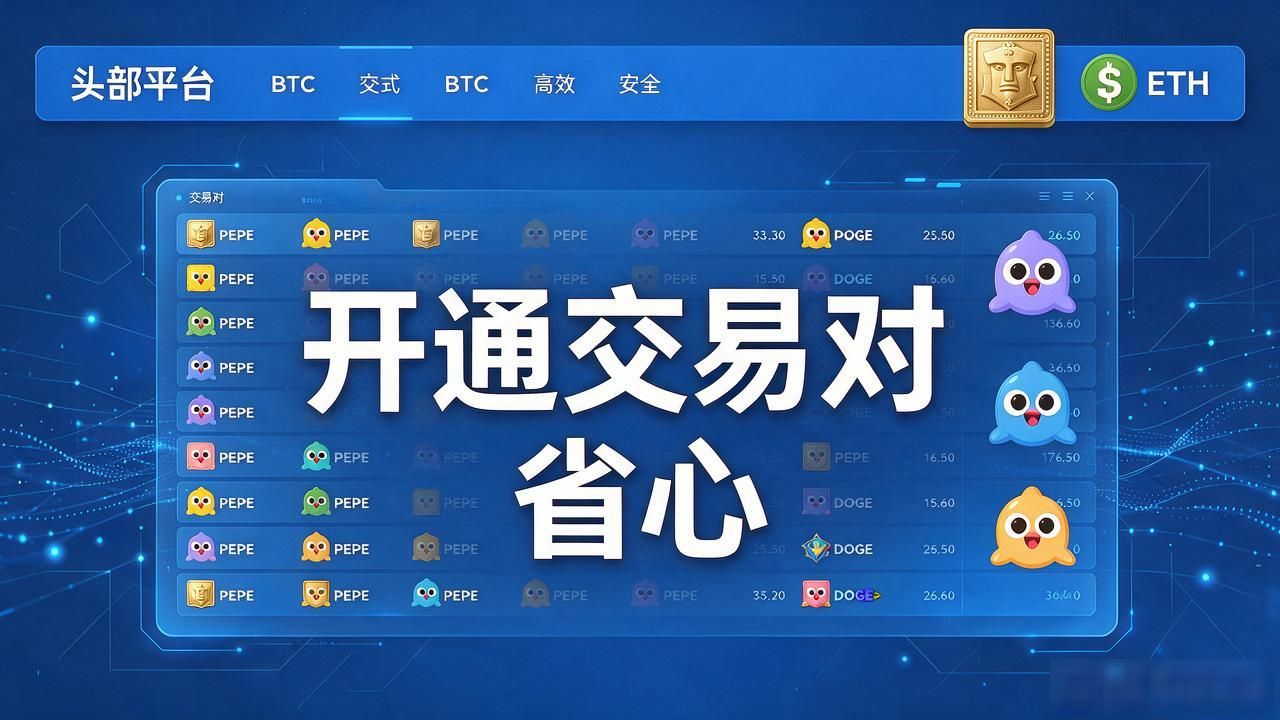 开通交易对的数字货币，哪个平台交易最省心？