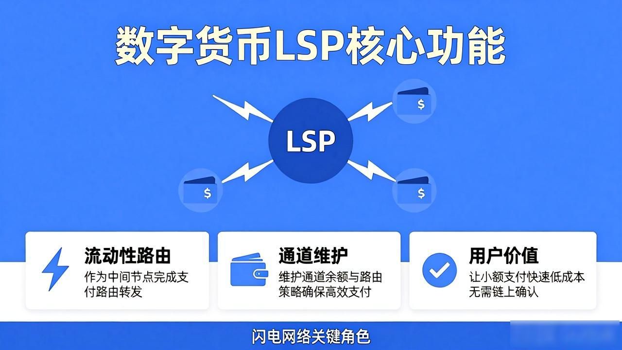 数字货币LSP是什么？闪电网络背后的关键角色