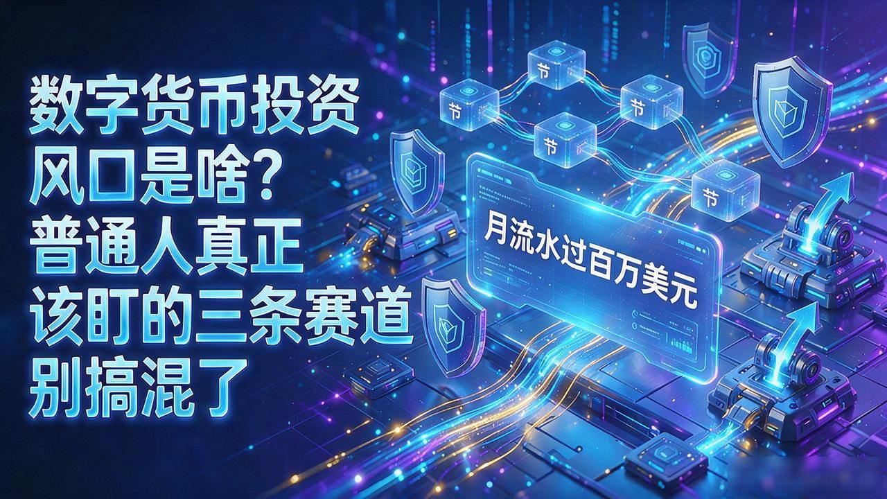 数字货币投资风口是啥？普通人真正该盯的三条赛道别搞混了