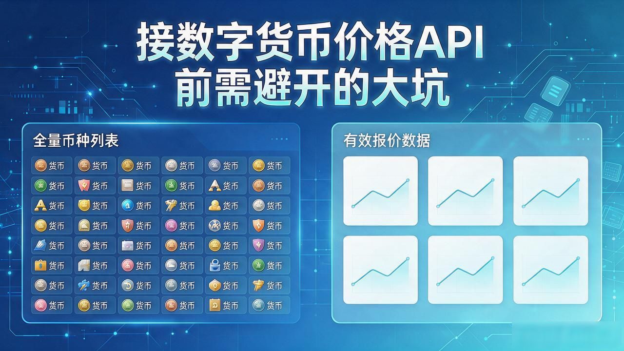 接数字货币价格API前花十分钟看看这篇，能帮你避开几个大坑