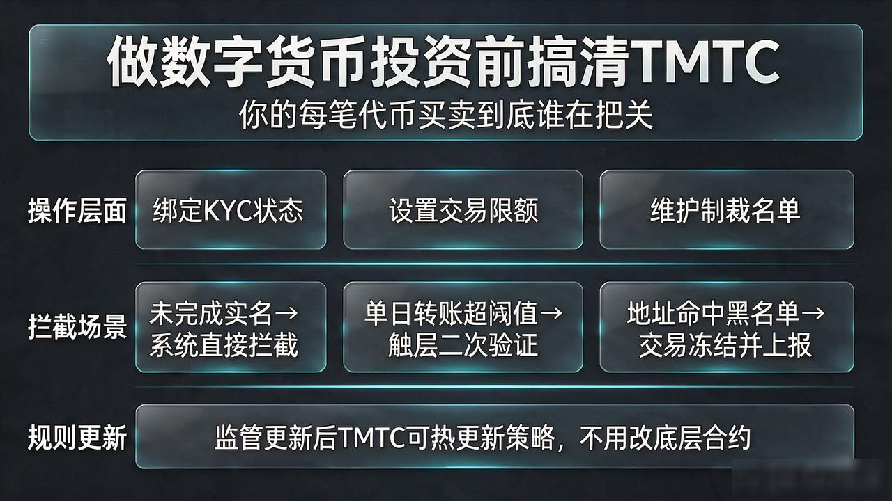 做数字货币投资前搞清TMTC：你的每笔代币买卖到底谁在把关