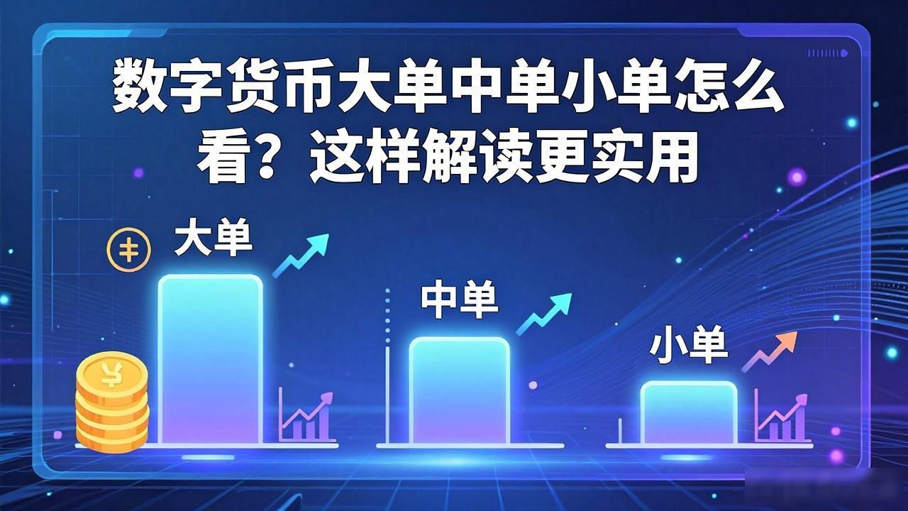 数字货币大单中单小单怎么看？这样解读更实用