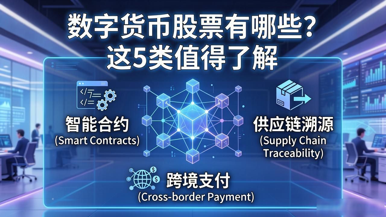 数字货币股票有哪些？这5类值得了解