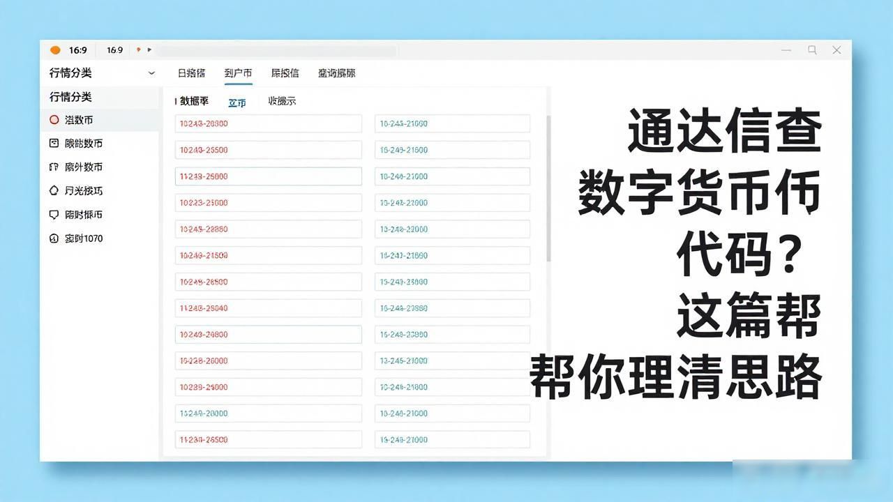 通达信数字货币代码_通达信比特币以太坊代码对应_通达信数字货币代码查询方法