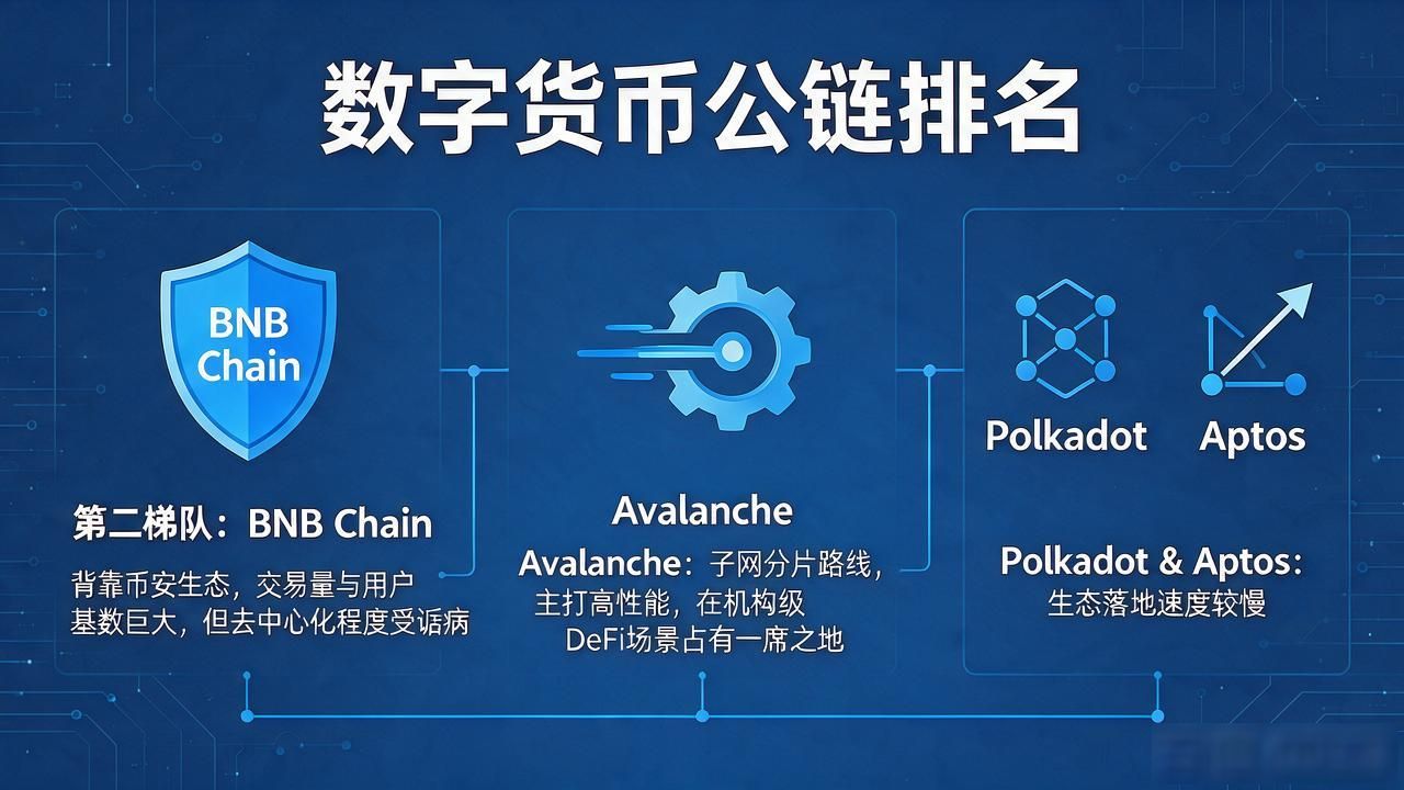2026年数字货币公链排名出炉，哪些链真正跑在前面