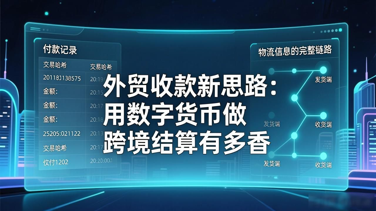 外贸收款新思路：用数字货币做跨境结算有多香