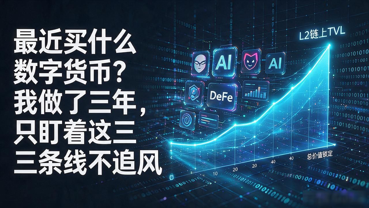 最近买什么数字货币？我做了三年，只盯着这三条线不追风