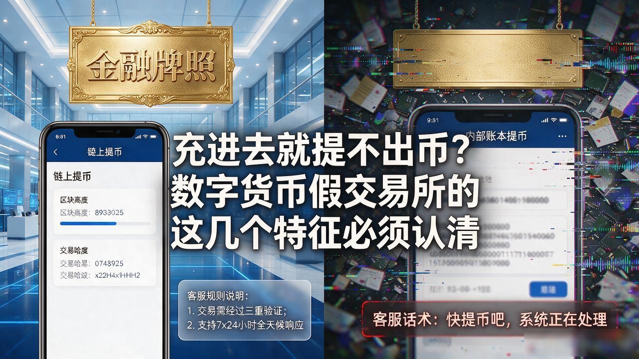 充进去就提不出币？数字货币假交易所的这几个特征必须认清