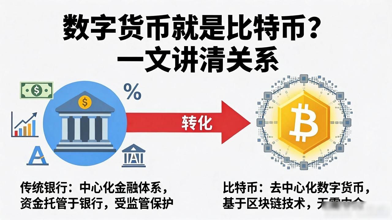 数字货币就是比特币？一文讲清关系