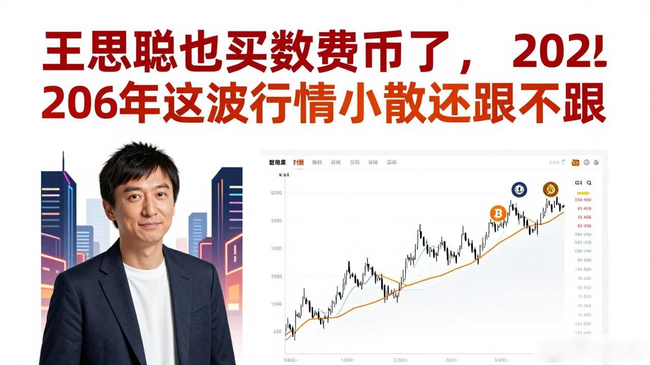 王思聪也买数字货币了，2026年这波行情小散还跟不跟