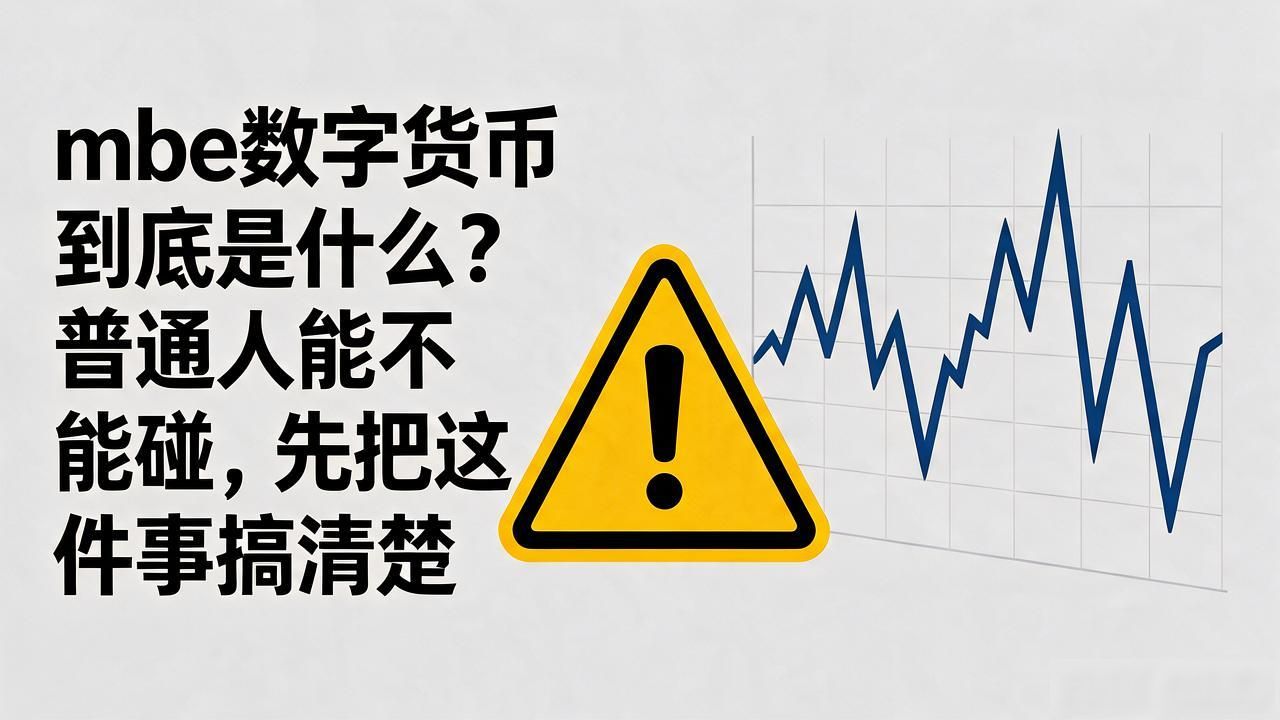 mbe数字货币到底是什么？普通人能不能碰，先把这几件事搞清楚