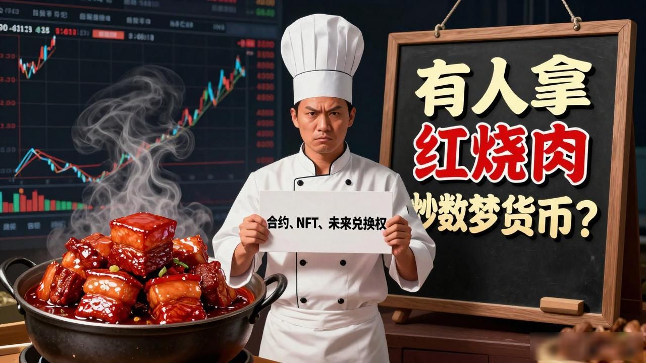 有人拿红烧肉炒数字货币？这前景咱老百姓得掰开了说
