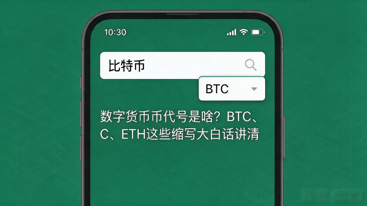 数字货币币代号是啥？BTC、ETH这些缩写大白话讲清