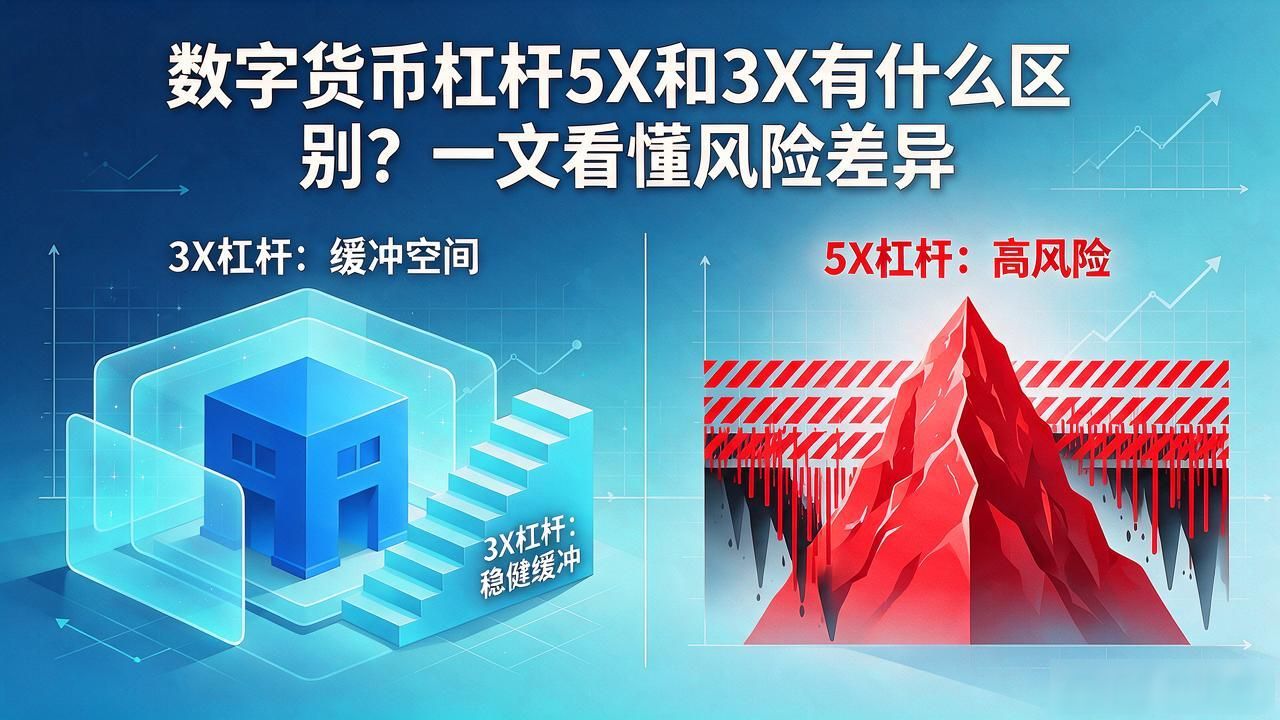 数字货币杠杆5X和3X有什么区别？一文看懂风险差异
