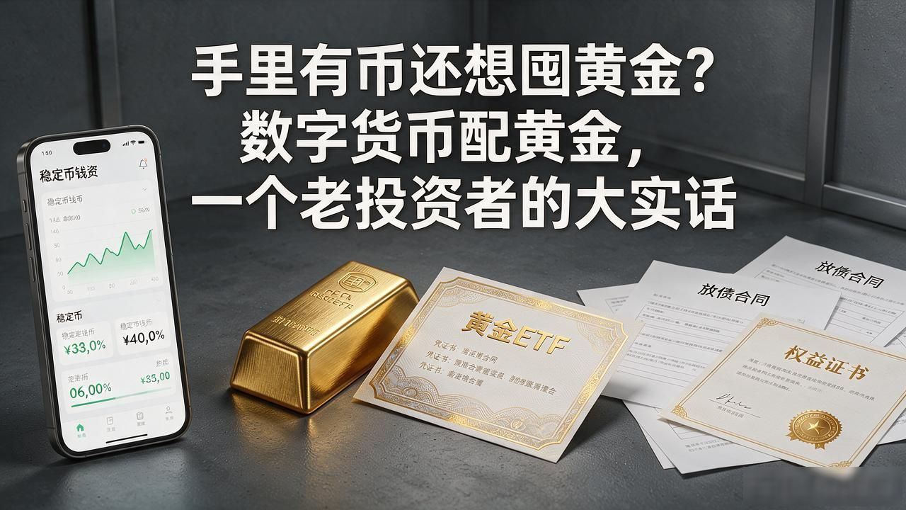 手里有币还想囤黄金？数字货币配黄金，一个老投资者的大实话