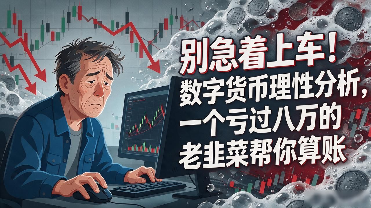 别急着上车！数字货币理性分析，一个亏过八万的老韭菜帮你算账