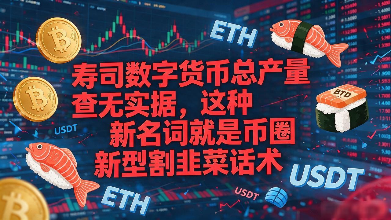 寿司数字货币总产量查无实据，这种新名词就是币圈新型割韭菜话术