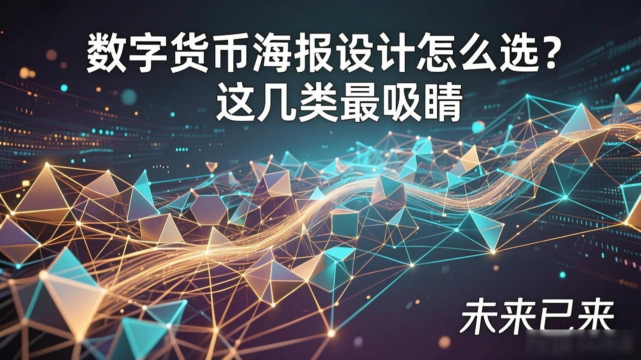 数字货币海报设计_数字货币海报图片_不同场景数字货币海报风格