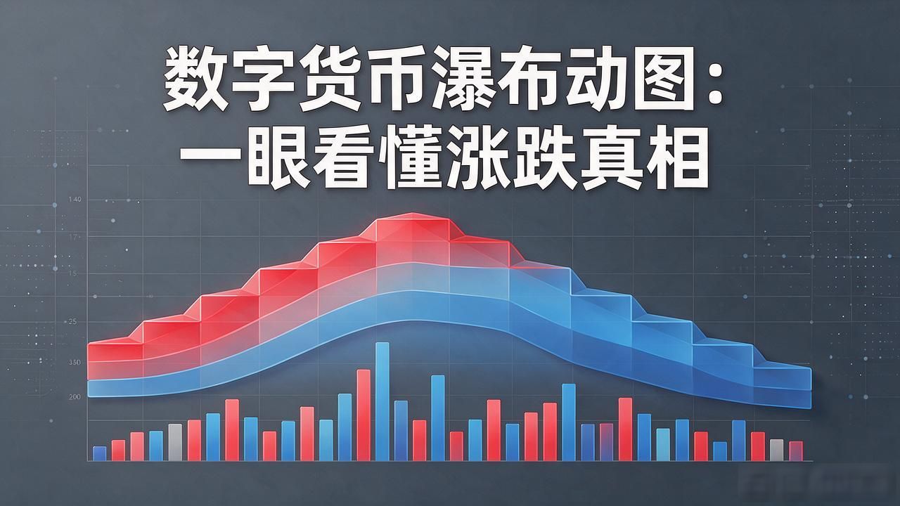 数字货币瀑布动图：一眼看懂涨跌真相
