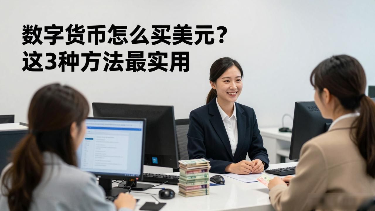 数字货币怎么买美元？这3种方法最实用
