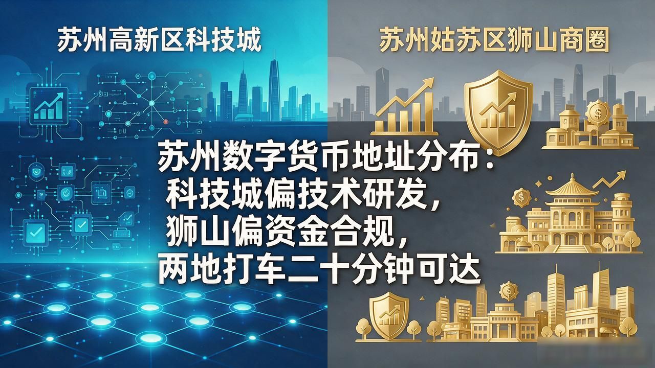 找苏州数字货币地址？这几个加密货币办公片区位置都给你标好了