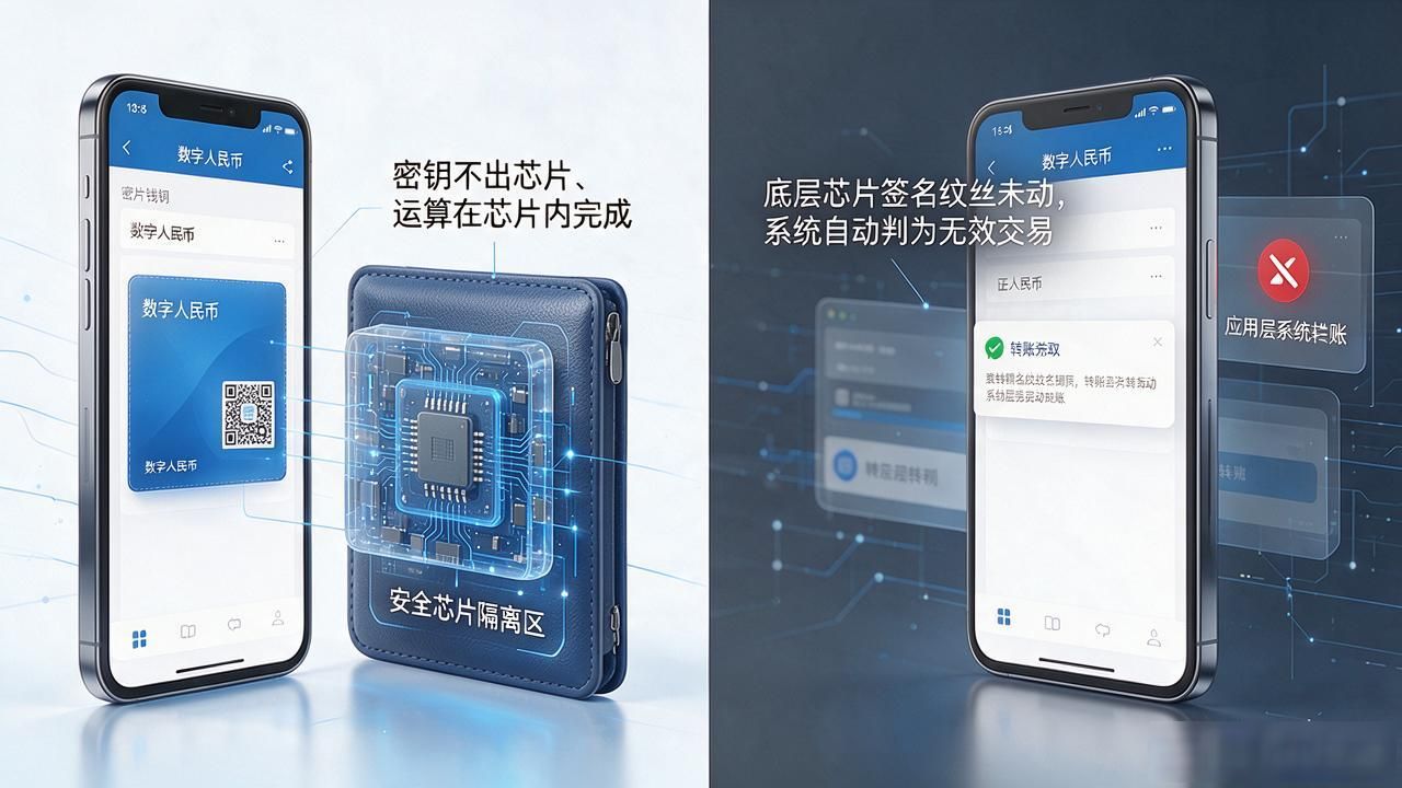 中国数字货币防伪验证_数字人民币安全芯片隔离区_数字人民币双重密码签名机制