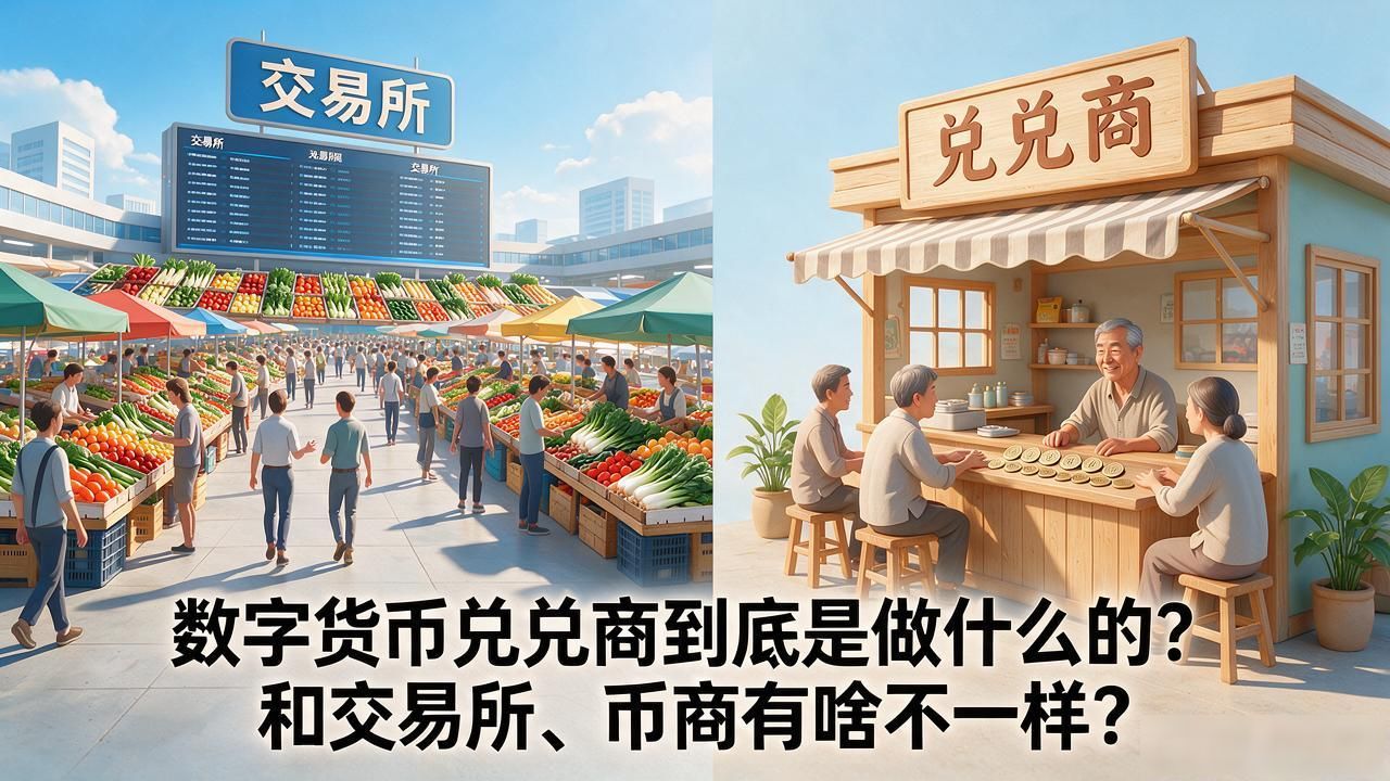 数字货币兑兑商到底是做什么的？和交易所、币商有啥不一样