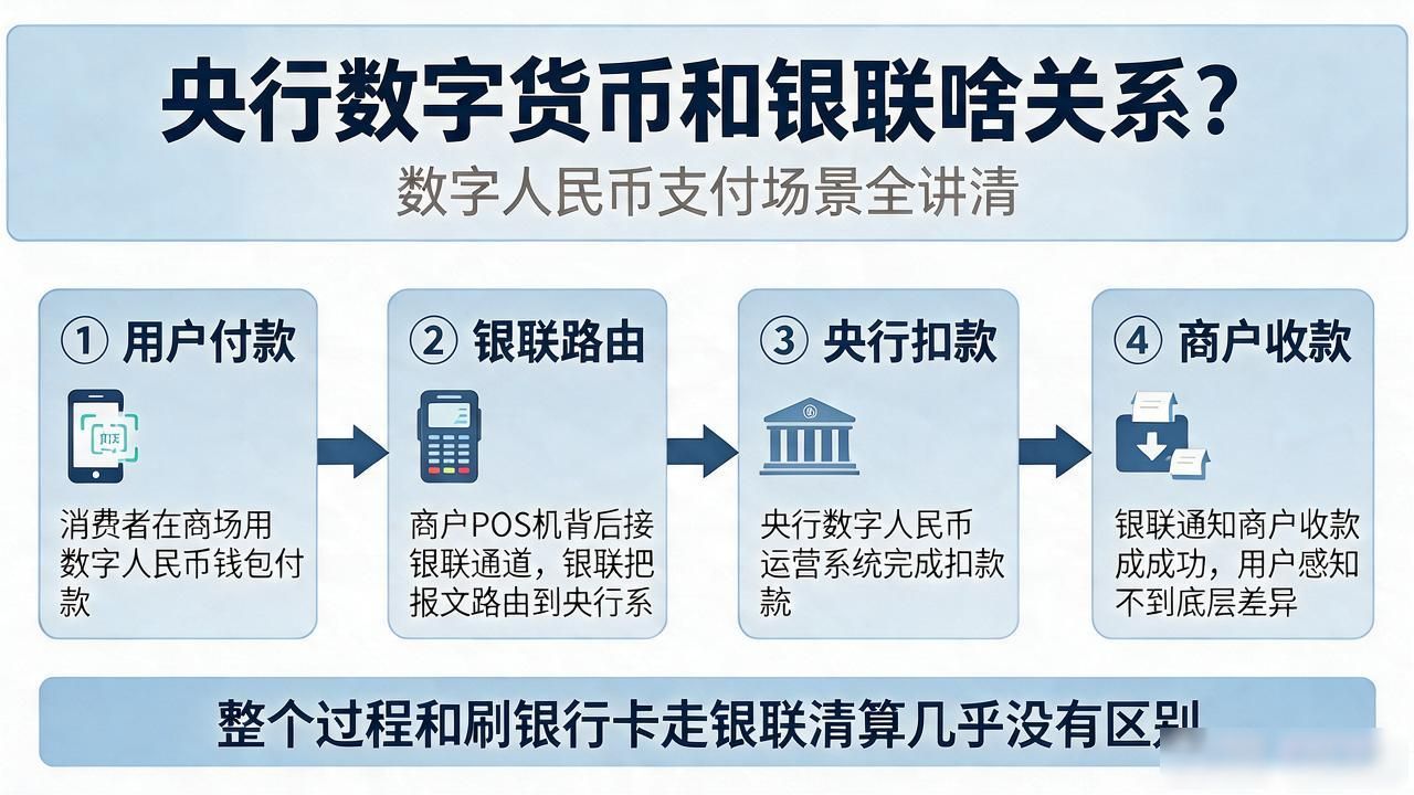 央行数字货币和银联啥关系？数字人民币支付场景全讲清